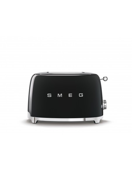 TOSTAPANE: vendita online Smeg Tostapane 50's Style – Nero LUCIDO 2x2 – TSF01BLEU in offerta