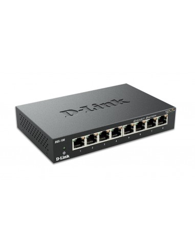 MODEM ROUTER: vendita online D-Link DGS-108 switch di rete Non gestito L2 Gigabit Ethernet (10/100/1000) Nero in offerta