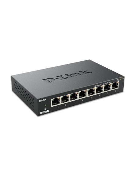 MODEM ROUTER: vendita online D-Link DGS-108 switch di rete Non gestito L2 Gigabit Ethernet (10/100/1000) Nero in offerta