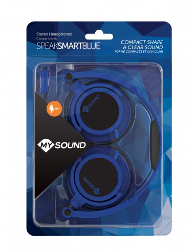 CUFFIE HI-FI: vendita online MySound Speak Smart Fluo Auricolare Cablato A Padiglione Musica e Chiamate Nero, Blu in offerta