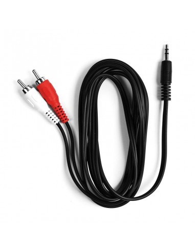 SUPPORTI E ACCESSORI HI-FI: vendita online Ekon ECAJACK2RCA18MMK cavo audio 1,8 m 3.5mm 2 x RCA Nero in offerta