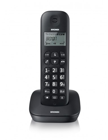TELEFONI CORDLESS: vendita online Brondi GALA Telefono DECT Identificatore di chiamata Nero in offerta