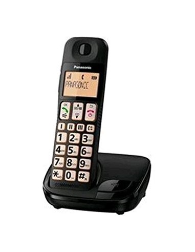 TELEFONI CORDLESS: vendita online Panasonic KX-TGE110 Telefono DECT Identificatore di chiamata Nero in offerta