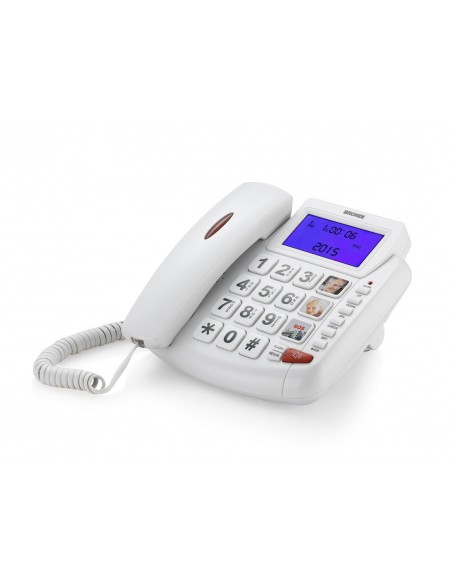 TELEFONI CON FILO: vendita online Brondi Bravo 90 Telefono analogico Identificatore di chiamata Bianco in offerta