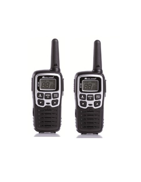 WALKIE TALKIE: vendita online Midland XT50 ricetrasmittente 24 canali 446.00625 - 446.0937 MHz Nero, Grigio in offerta