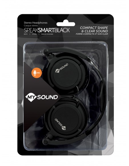 CUFFIE HI-FI: vendita online MySound Speak Smart Fluo - Headphones With Micro, Nero in offerta