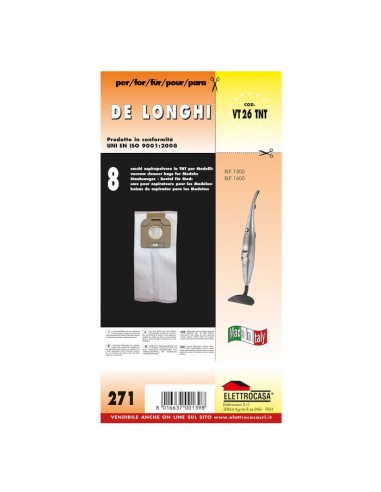 ACCESSORI PULIZIA CASA: vendita online Elettrocasa VT 26 TNT accessorio e ricambio per aspirapolvere Vapore Sacchetto per la ...