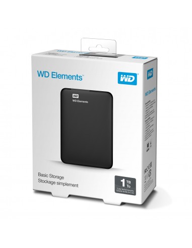 HARD DISK E SSD ESTERNI: vendita online Western Digital WD Elements Portable disco rigido esterno 1 TB Nero in offerta