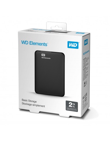 HARD DISK E SSD ESTERNI: vendita online Western Digital WD Elements Portable disco rigido esterno 2 TB Nero in offerta