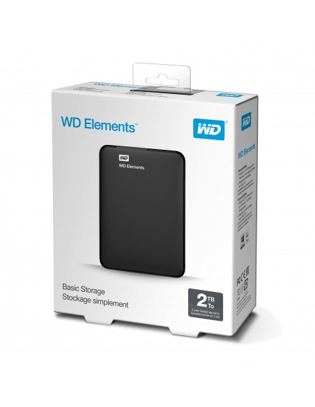 HARD DISK E SSD ESTERNI: vendita online Western Digital WD Elements Portable disco rigido esterno 2 TB Nero in offerta