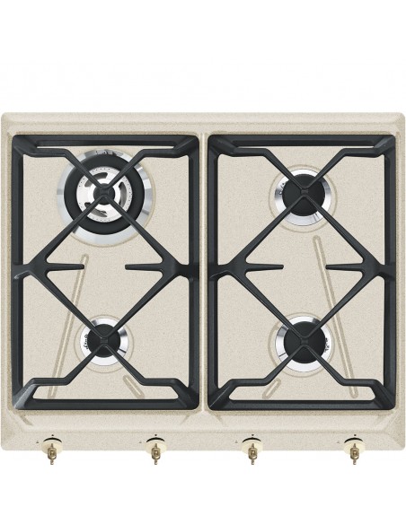 PIANI COTTURA A GAS: vendita online Smeg SRV864AVOGH2 piano cottura Avena Da incasso Gas 4 Fornello(i) in offerta