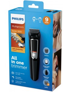REGOLABARBA: vendita online Philips MULTIGROOM Series 3000 MG3740/15 9 in 1, Barba e capelli in offerta 2