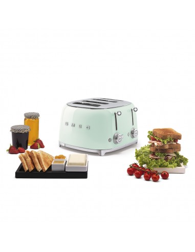 TOSTAPANE: vendita online SMEG TSF03PGEU TOSTAPANE 4 FETTE  VERDE in offerta