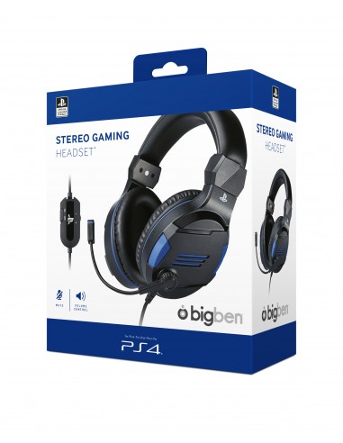 ACCESSORI PS4: vendita online Bigben Interactive PS4OFHEADSETV3 cuffia e auricolare Cablato A Padiglione Giocare Nero, Blu in...