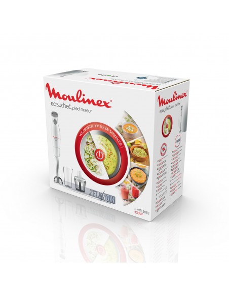 FRULLATORI AD IMMERSIONE: vendita online Moulinex DD4521 Easychef, Mixer ad Immersione 2in1, con Bicchiere da 800 ml e Access...