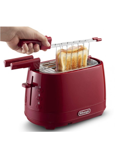 TOSTAPANE: vendita online De’Longhi CTLAP2203.R 2 fetta/e 550 W Rosso in offerta