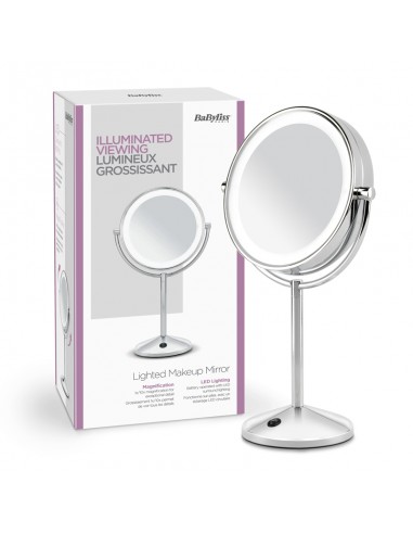 SPECCHI COSMETICI: vendita online BABYLISS 9436E SPECCHIO A LED CROMATO C/ILLUMINAZ. CIRCOLARE DIFFUSA in offerta