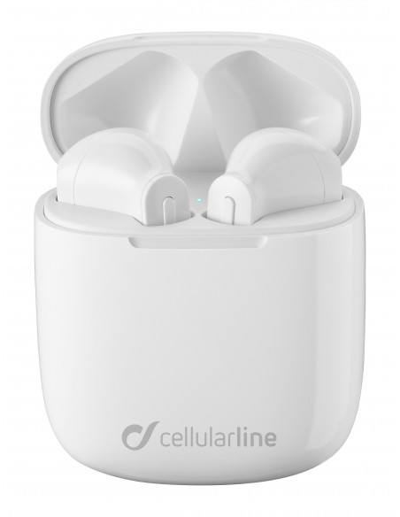 Cellularline Aries - Universale Auricolari stereo capsule senza fili con  carica batteria portatile Bianco | Cuffie e Auricolari in offerta su Unieuro
