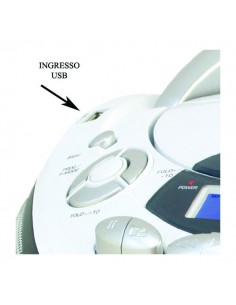 RADIO + CD: vendita online New Majestic AH-2387R MP3 USB Lettore CD personale Nero, Bianco in offerta 2