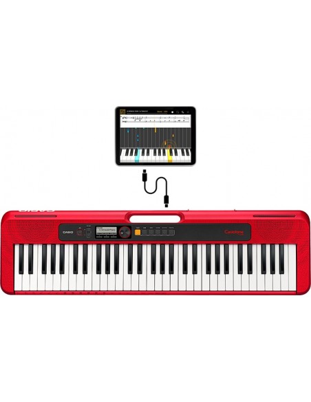 TASTIERE DIGITALI: vendita online Casio CT-S200 tastiera MIDI 61 chiavi USB Rosso, Bianco in offerta