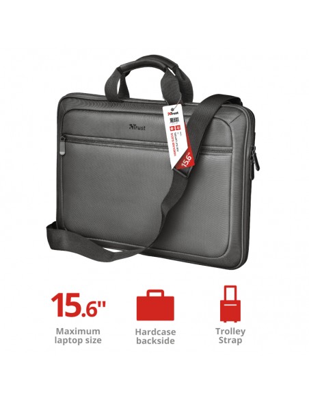 BORSE E ZAINI: vendita online Trust York borsa per notebook 39,6 cm (15.6") Custodia a tasca Nero, Grigio in offerta