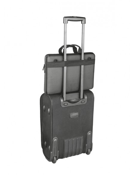 BORSE E ZAINI: vendita online Trust York borsa per notebook 39,6 cm (15.6") Custodia a tasca Nero, Grigio in offerta