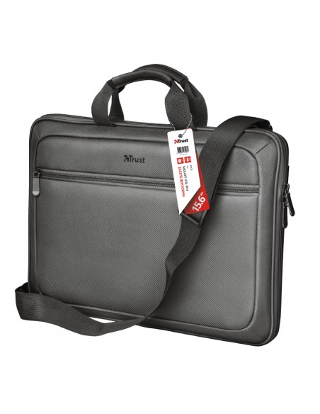 BORSE E ZAINI: vendita online Trust York borsa per notebook 39,6 cm (15.6") Custodia a tasca Nero, Grigio in offerta