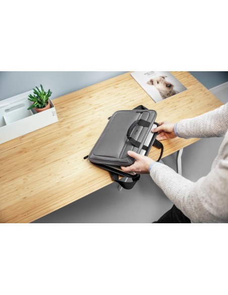 BORSE E ZAINI: vendita online Trust York borsa per notebook 39,6 cm (15.6") Custodia a tasca Nero, Grigio in offerta