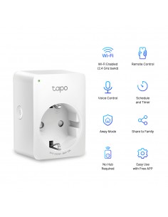 PRESA ELETTRICA WIFI: vendita online TP-Link Tapo P100 presa intelligente 2300 W Bianco in offerta 2