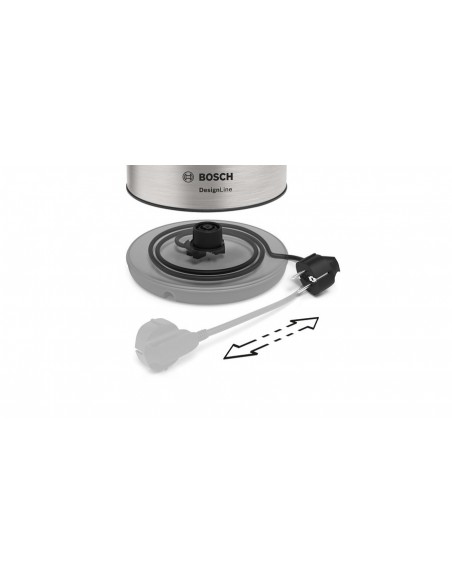 VAPORIERE: vendita online Bosch TWK3P420 bollitore elettrico 1,7 L 2400 W Nero, Stainless steel in offerta