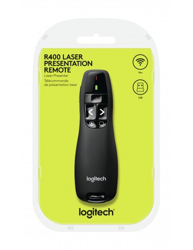 ACCESSORI COMPUTER: vendita online Logitech R400 puntatore wireless RF Nero in offerta