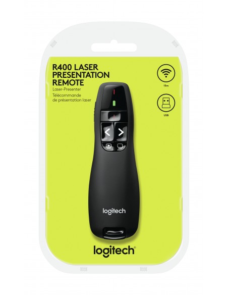ACCESSORI COMPUTER: vendita online Logitech R400 puntatore wireless RF Nero in offerta