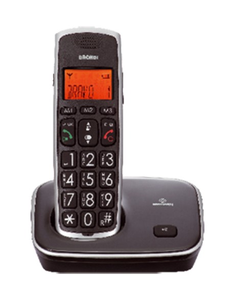 TELEFONI CORDLESS: vendita online Brondi Bravo Gold Telefono DECT Identificatore di chiamata Nero in offerta