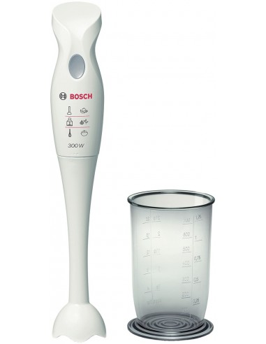 FRULLATORI AD IMMERSIONE: vendita online Bosch MSM6B150 frullatore Frullatore ad immersione 300 W Bianco in offerta