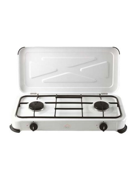 FORNELLI A GAS: vendita online DCG Eltronic EKP2422 piano cottura Bianco Superficie piana Gas 2 Fornello(i) in offerta