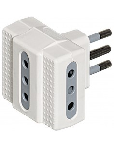 MATERIALE ELETTRICO: vendita online bticino S3603D adattatore per presa di corrente Grigio, Bianco in offerta