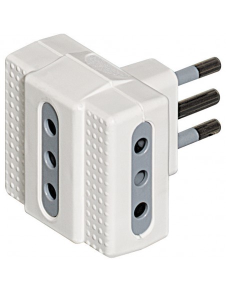 MATERIALE ELETTRICO: vendita online bticino S3603D adattatore per presa di corrente Grigio, Bianco in offerta