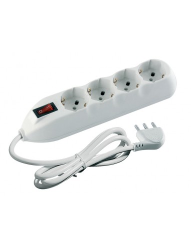 MATERIALE ELETTRICO: vendita online bticino Ciabatta Multipresa Poker - 4 Prese Universali e Interruttore Luminoso - 3500 W, ...