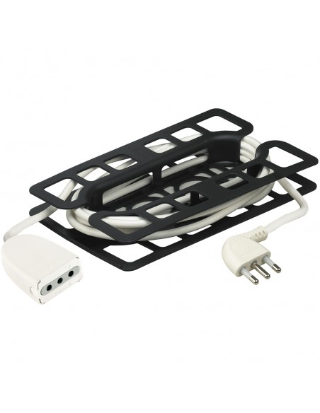 MATERIALE ELETTRICO: vendita online bticino 2537B prolunghe e multiple 5 m 1 presa(e) AC Interno Nero, Bianco in offerta