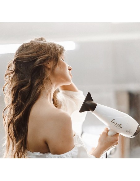 ASCIUGACAPELLI: vendita online GA.MA Leggero Ion asciuga capelli 2400 W Bianco in offerta