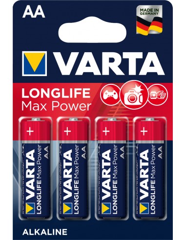 BATTERIE: vendita online Varta Longlife Max Power AA BLI 4 in offerta