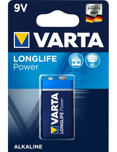 BATTERIE: vendita online Varta Longlife Power, Batteria Alcalina, 9V, E-Block, 6LP3146 in offerta
