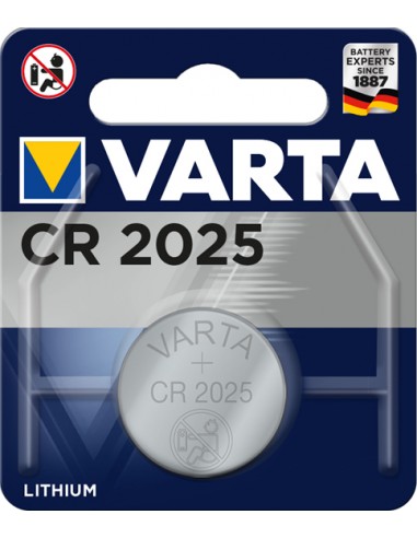 BATTERIE: vendita online Varta LITHIUM Coin CR2025 (Batteria a bottone, 3V) Blister da 1 in offerta