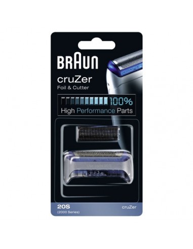 ACCESSORI CURA E BELLEZZA: vendita online Braun CruZer Testina Di Ricambio 20S Color Argento - Compatibile Con I Rasoi in off...