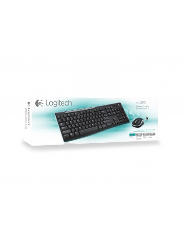 TASTIERE E MOUSE: vendita online Logitech MK270 Combo Tastiera e Mouse Wireless per Windows, 2,4 GHz Wireless, Mouse Compatto...