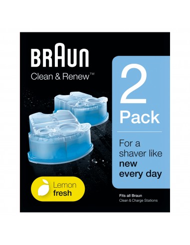 ACCESSORI CURA E BELLEZZA: vendita online Braun Clean&Charge Cartucce Di Ricarica Per Rasoio Da Barba Elettrico, 2 Confezioni...