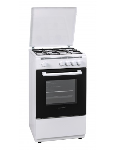 Techlife TLCK55FGB cucina Gas Bianco in offerta su Overly