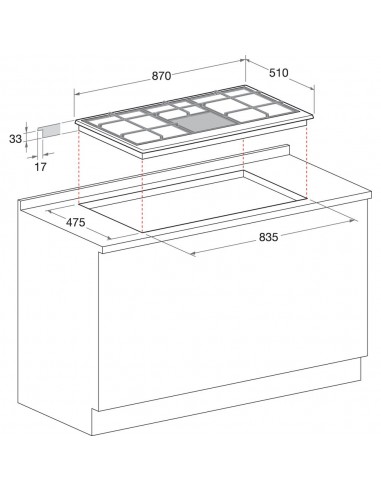 PIANI COTTURA A GAS: vendita online HOTPOINT_ARISTON PHN962TS/IX PIANO COTTURA 90CM 6F INOX in offerta