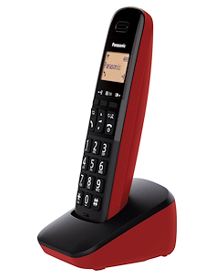 TELEFONI CORDLESS: vendita online Panasonic KX-TGB610JTR telefono Telefono analogico/DECT Identificatore di chiamata Nero, Ro... 2