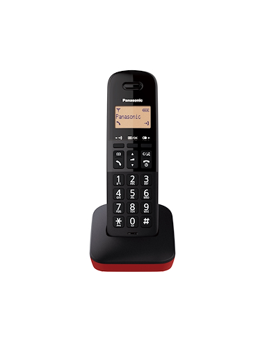 TELEFONI CORDLESS: vendita online Panasonic KX-TGB610JTR telefono Telefono analogico/DECT Identificatore di chiamata Nero, Ro...